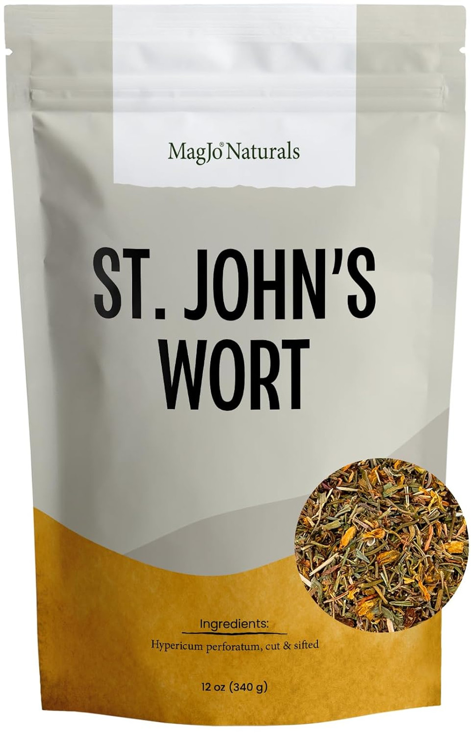Magjo Naturals, St. John'S Wort Herb (12 Ounce) Cut & Sifted