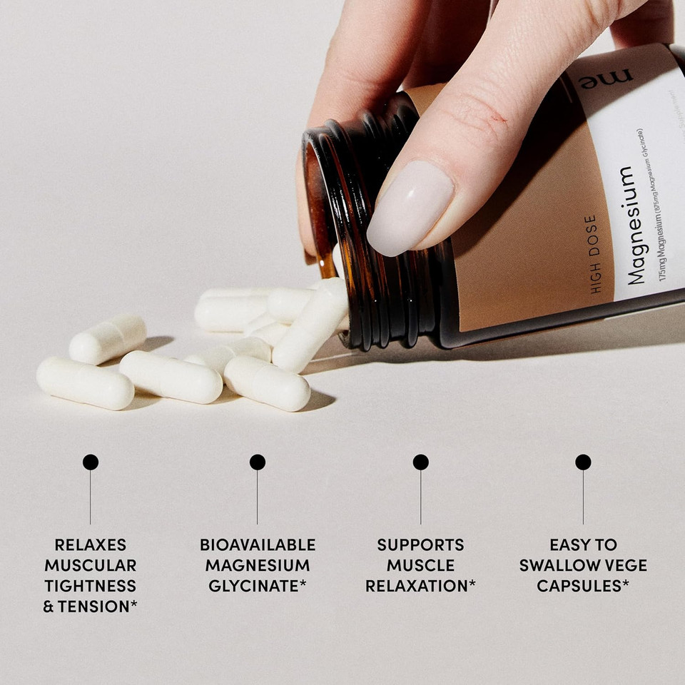 Magnesium Supplement  175Mg Bioavailable Magnesium For Muscle Recovery & Nervous System Support  Vegan, 60 Caps