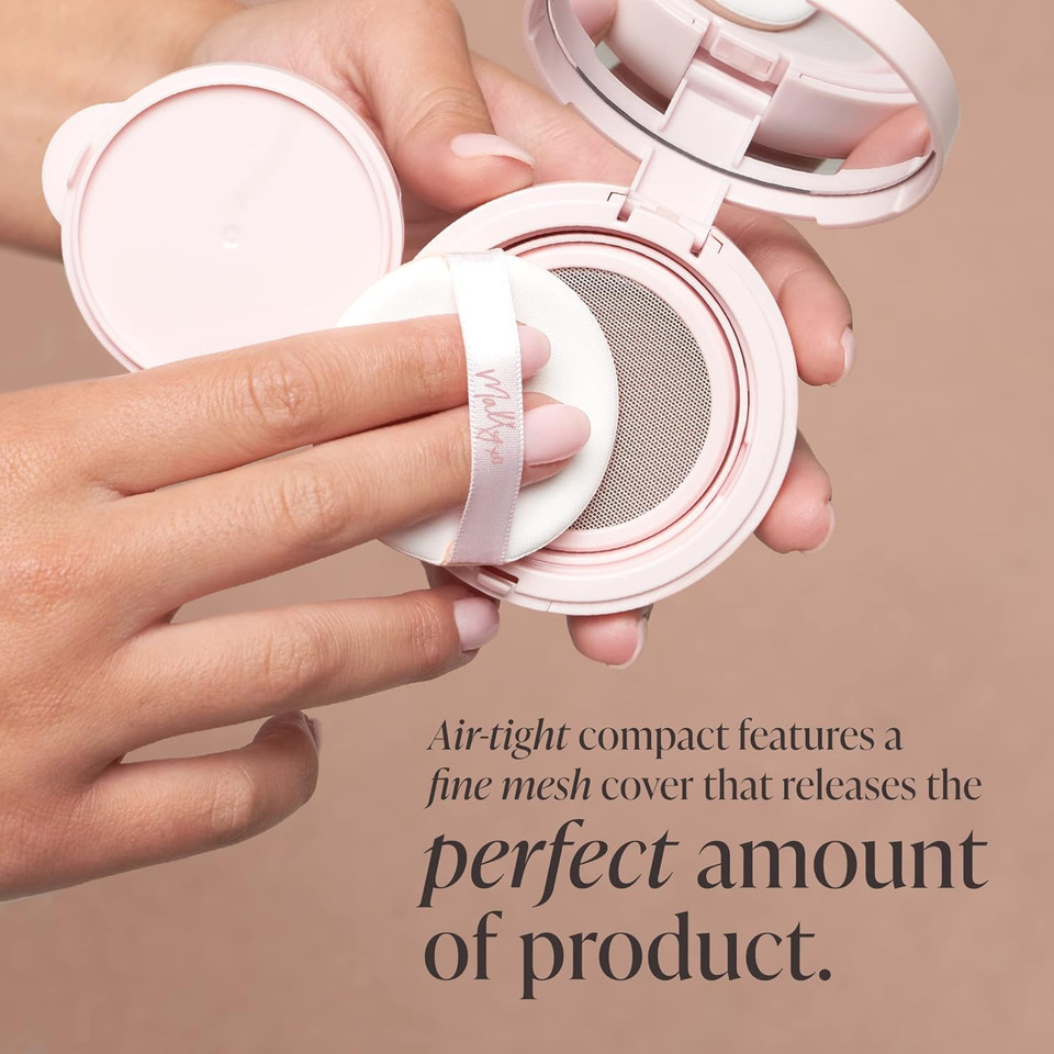 Mally Beauty Flawless Finish Transforming Effect Foundation - Medium - Full Coverage Cream Foundation - Breathable & Lightweight - Hydrating Formula With Vitamin E - Satin Finish