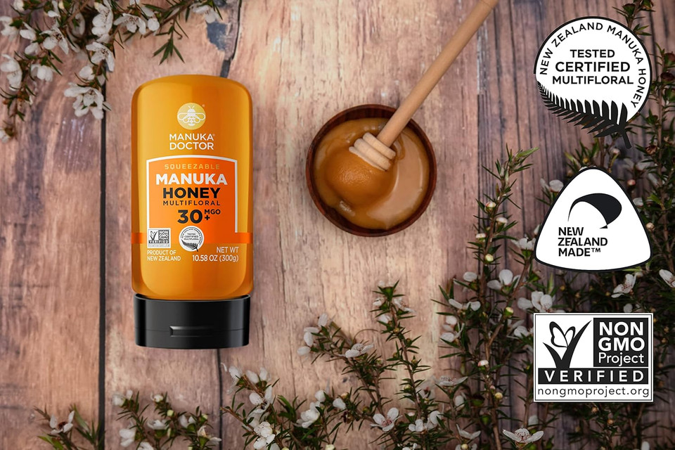 Manuka Doctor - Mgo 30+ Multifloral Squeezy And Mgo 825+ Monofloral Manuka Honey Value Bundle, 100% Pure New Zealand Honey. Certified. Guaranteed. Raw. Non-Gmo