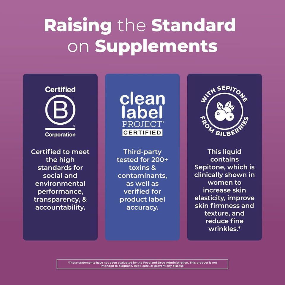 Maryruth'S Liquid Nighttime Liquid Multimineral + Skin Renew | Clinically Shown In Women To Reduce Fine Wrinkle & Improve Skin Firmness | Sepitone | No Melatonin | Magnesium | Vegan | 30 Servings