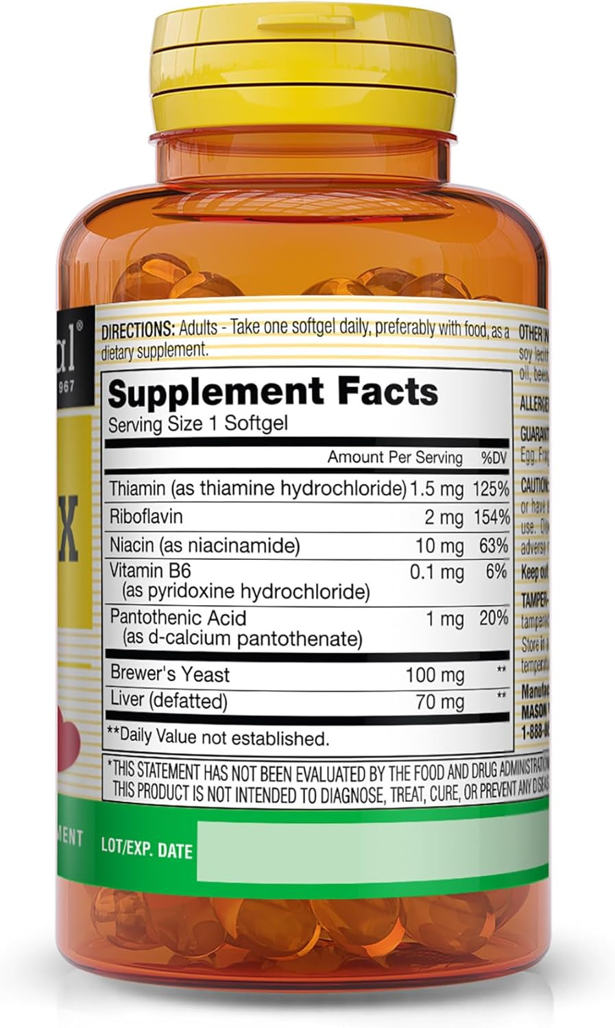 Mason Natural Vitamin B Complex