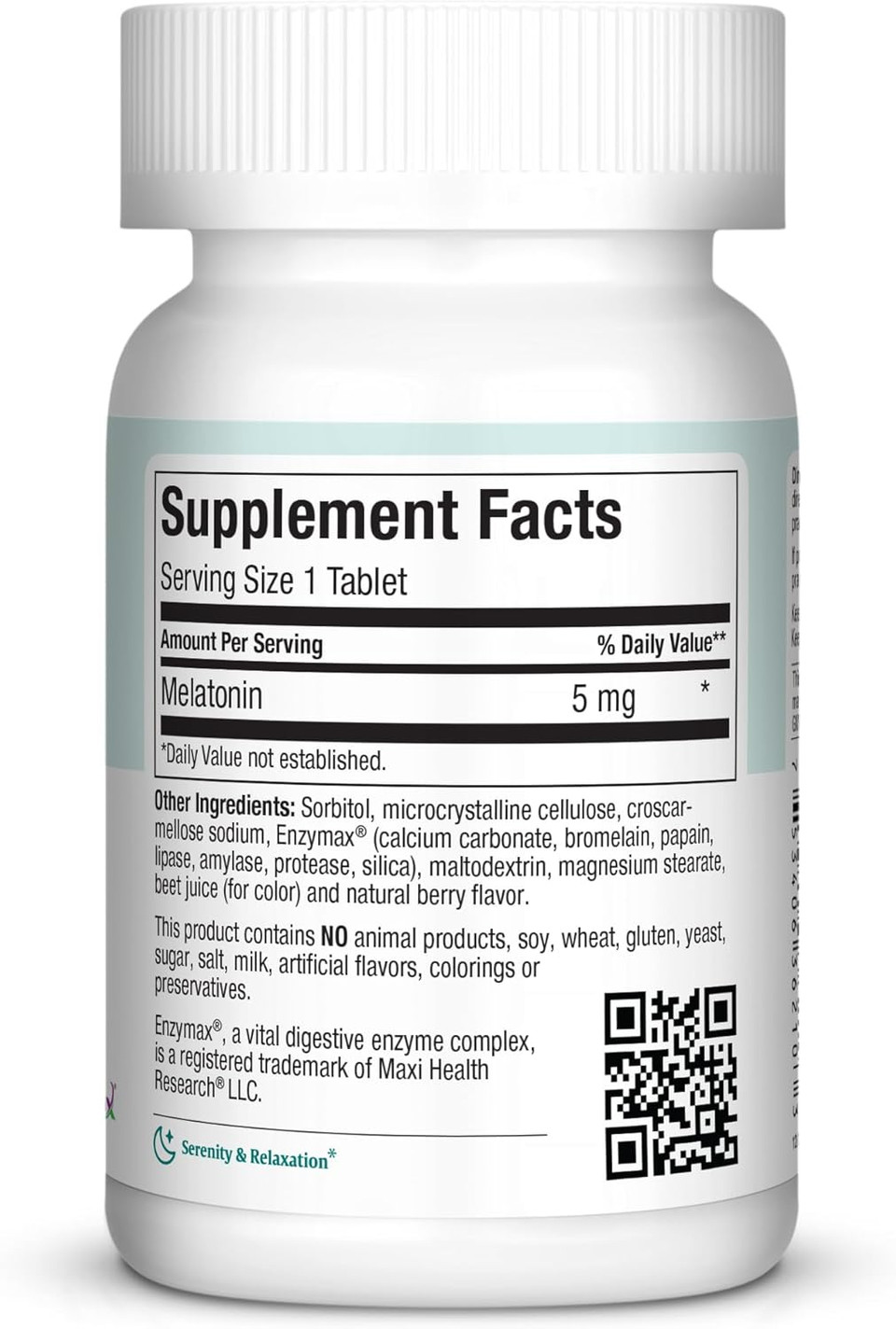 Maxi Health Melatonin 5Mg Extra-Strength Fast Acting Melatonin  Encourage Natural Sleep With Melatonin' Non-Habit Forming Sleep Support Kosher (100 Units)