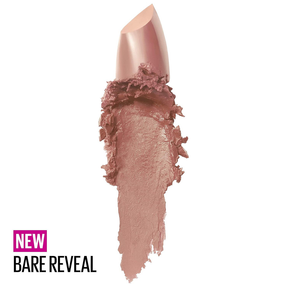 Maybelline Color Sensational Lipstick, Lip Makeup, Matte Finish, Hydrating Lipstick, Nude, Pink, Red, Plum Lip Color, Lust For Blush, 1 Count