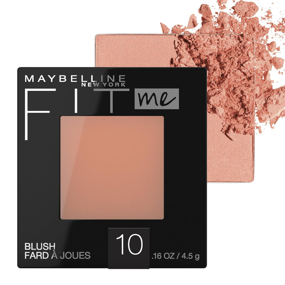 Maybelline Fit Me Blush, Lightweight, Smooth, Blendable, Long-Lasting All-Day Face Enhancing Makeup Color, Buff, 1 Count
