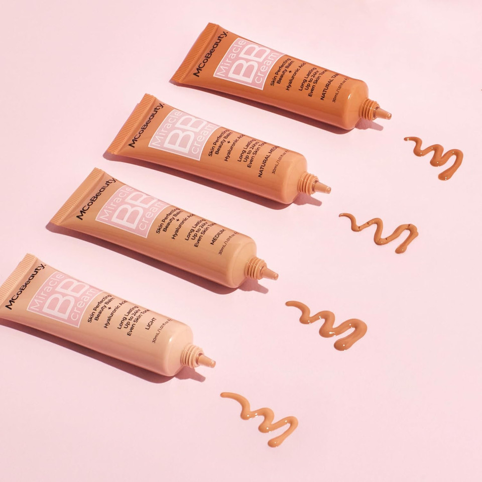 Mcobeauty Miracle Bb Cream, Medium Beige, Skin-Perfecting Coverage For Effortless Beauty, Vegan, Cruelty Free Cosmetics