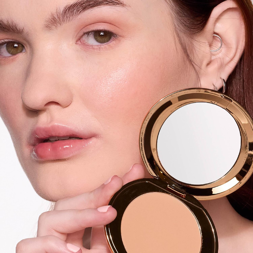 Mcobeauty Miracle Flawless Pressed Powder, Fair Shade, Oil-Control, Soft-Focus Finish With Hydrating Rose Flower Extract & Sweet Almond Oil, Vegan, Cruelty Free Cosmetics