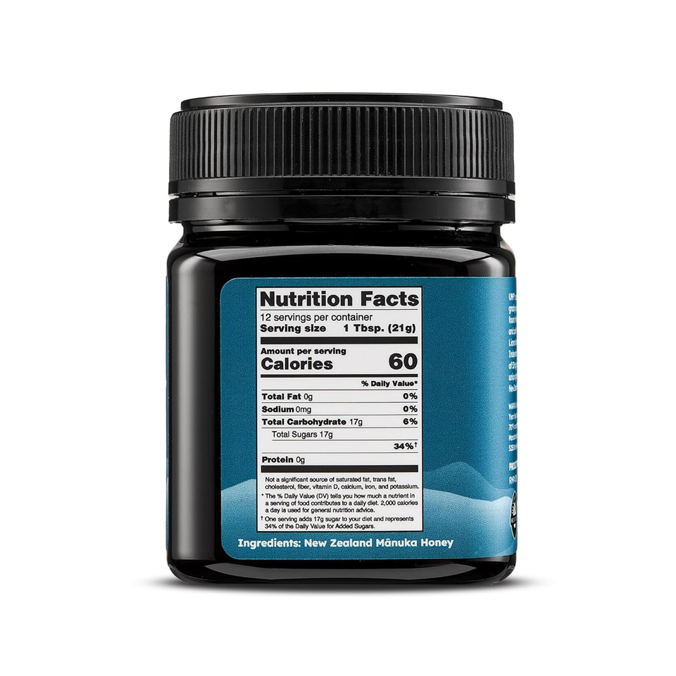 Melora Manuka Honey New Zealand Raw Honey | Pure, Unfiltered, Unpasteurized Honey | Organic Squeeze Bottle | Umf 8+ | Mgo 185+ | 12 Oz