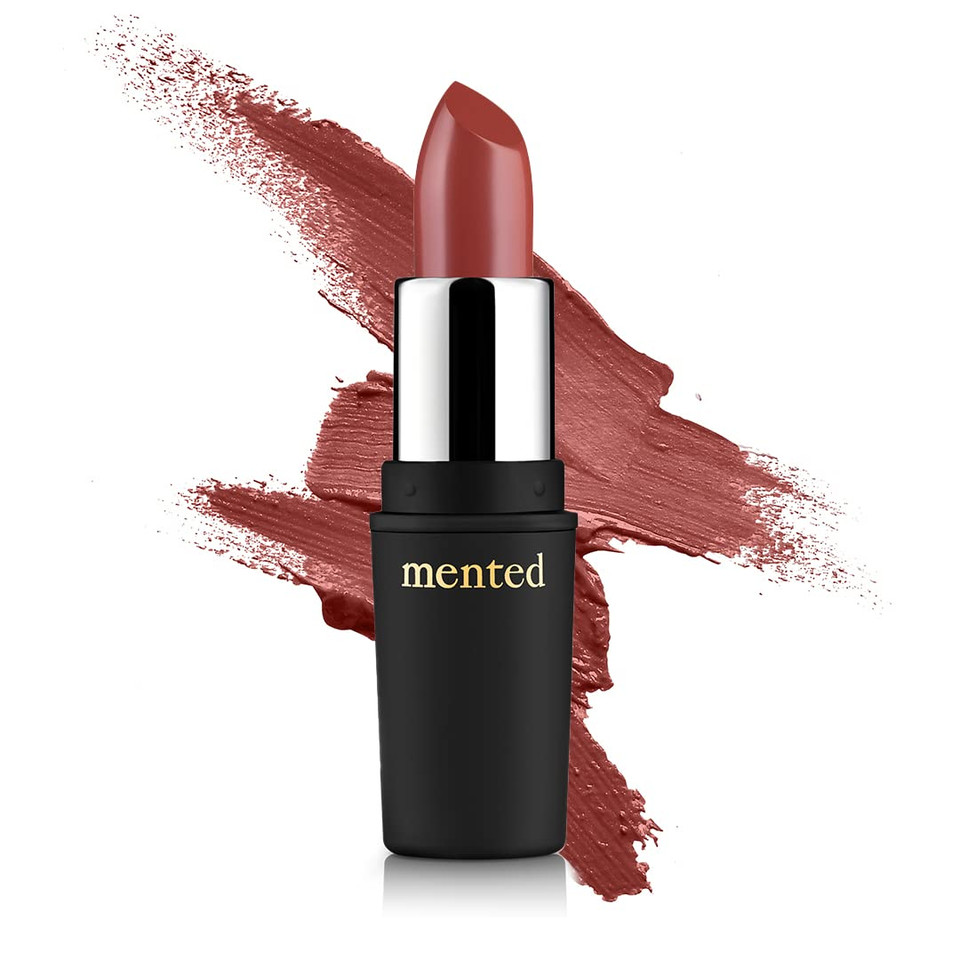 Mented Cosmetics Nude Lipstick For Women, Semi-Matte Long-Lasting Lip Stick, Moisturizing Vegan, Paraben & Cruelty-Free, Enhances All Complexions, Perfect For Everyday Makeup, Dark Night