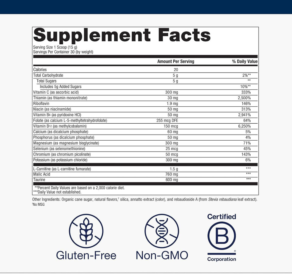 Metagenics Mitovive - Mitochondria Balance - With Amino Acids, Magnesium & More - Mitochondria Health - Gluten Free & Non-Gmo - 30 Serving - 15.87 Oz