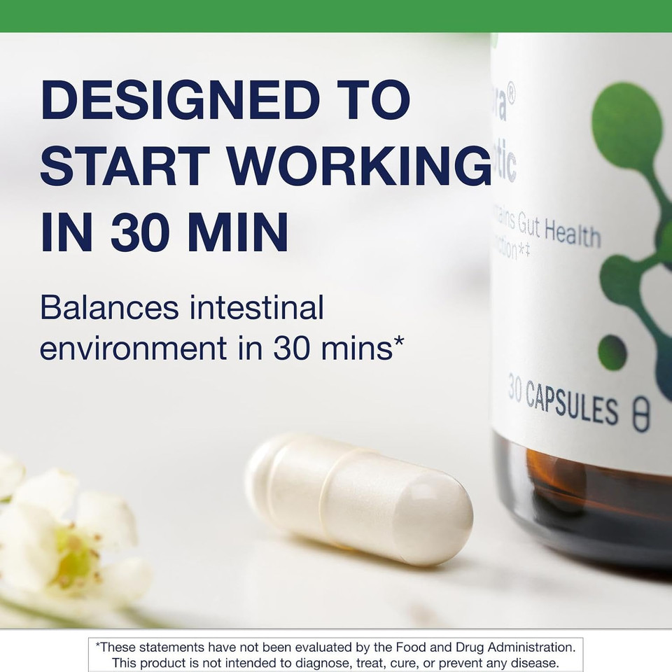 Metagenics Ultraflora Triplebiotic With Akkermansia- Digestive Supplement For Gut Health & Gut Barrier Function* - Contains Prebiotic, Probiotic & Postbiotic - 30 Capsules