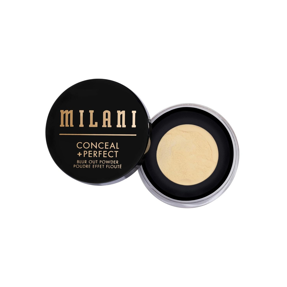 Milani Conceal + Perfect Setting Powder Makeup -Banana Blur Out Talc-Free Formula, Pore Blurring Filtered Finish