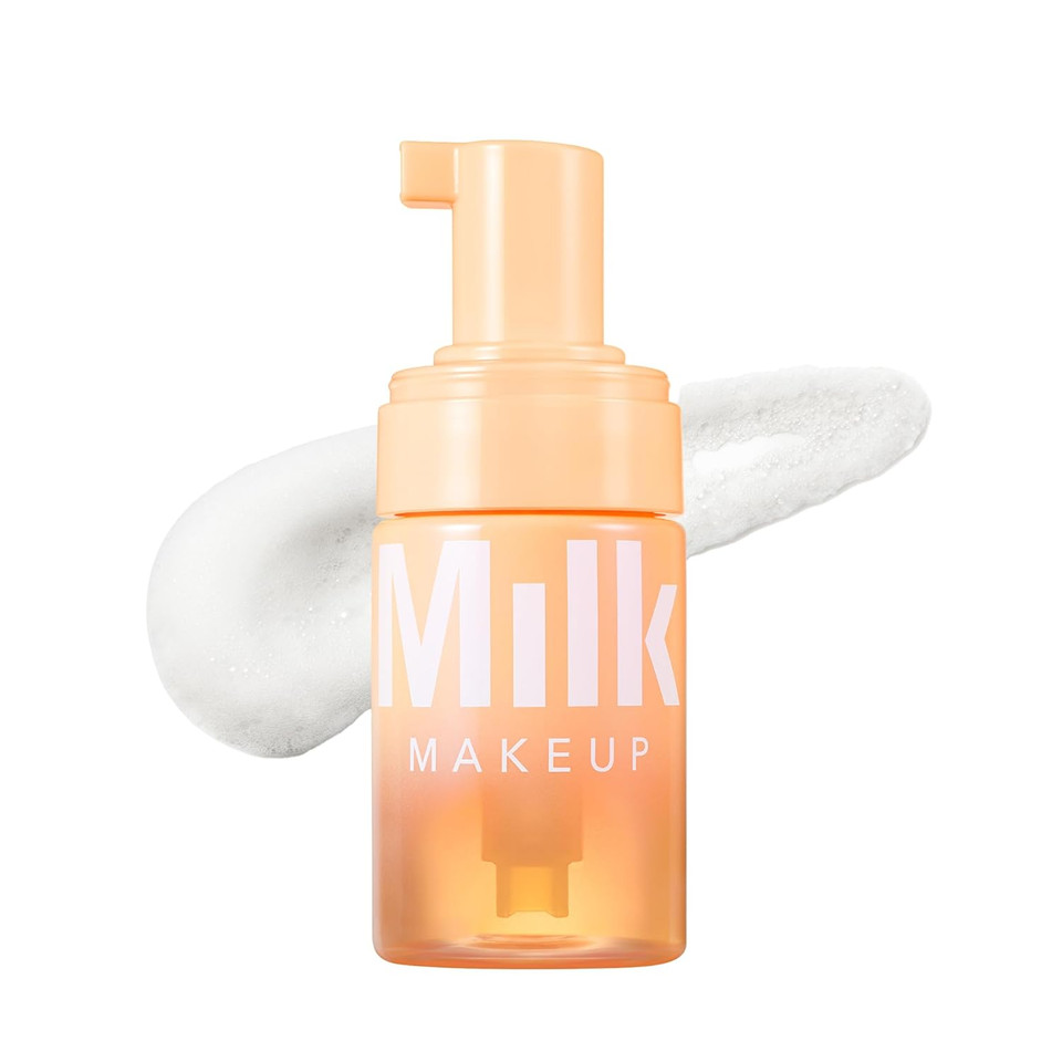 Milk Makeup Cloud Glow Foam Brightening Primer  Face Primer Holds Makeup For Up To 12 Hours + Brightens Skin  Hydrating, Lightweight, Silicone-Free Foam With Naturally Glowy Finish  0.91 Oz