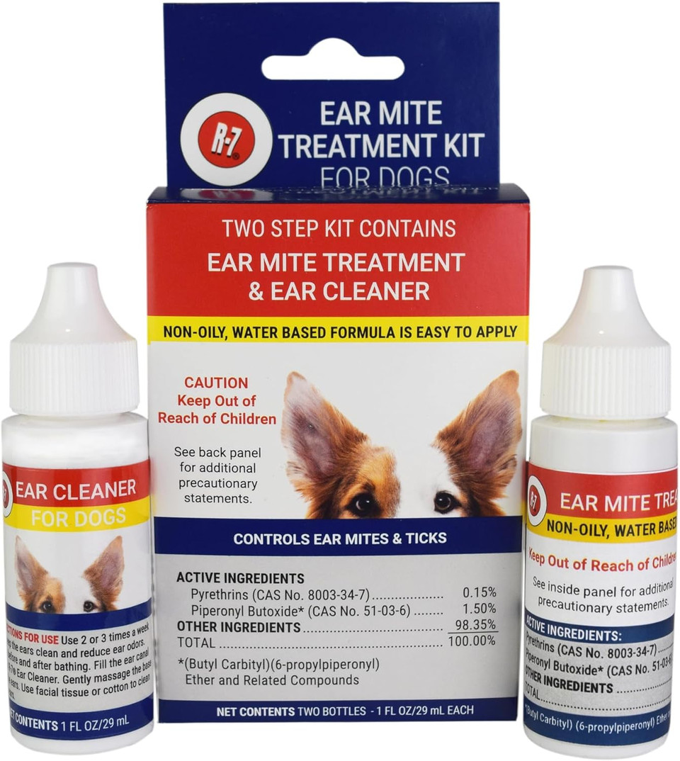 Miracle Care By Miraclecorp/Gimborn R-7M 1-Ounce With Bonus 1-Ounce Ear Mite Treatsment Kit For Dogs And Cats