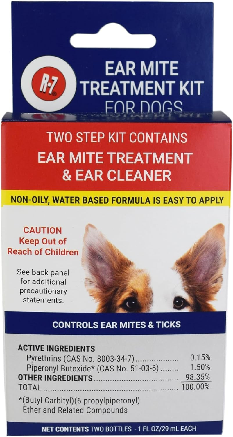 Miracle Care By Miraclecorp/Gimborn R-7M 1-Ounce With Bonus 1-Ounce Ear Mite Treatsment Kit For Dogs And Cats