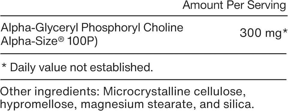 Momentous Alpha Gpc Supplement - Cognitive Health & Function Support - Nsf Certified For Sport® - Gmo- & Gluten-Free - 60 Servings