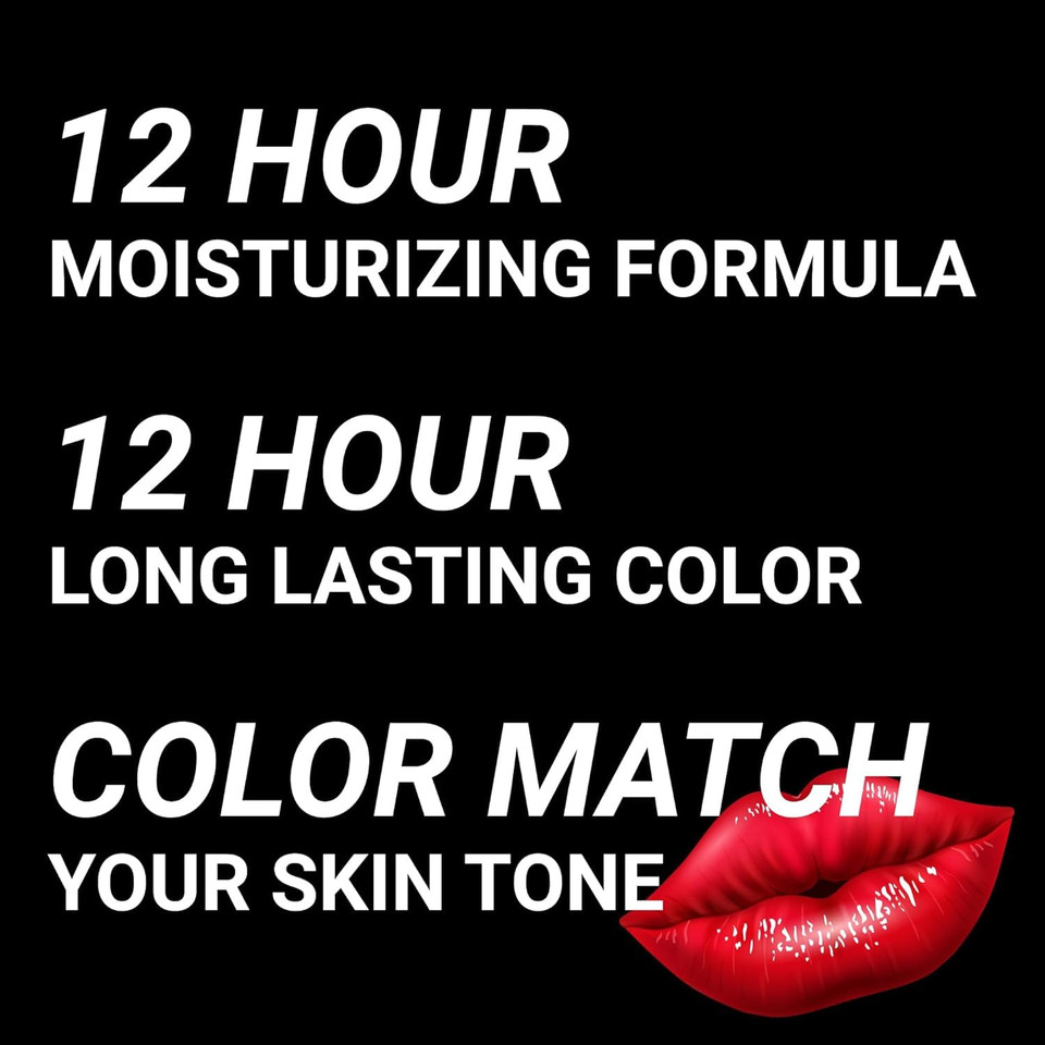 Moodmatcher Original Color Changing Lipstick  12 Hours Long-Lasting, Moisturizing, Smudge-Proof, Glamorous Personalized Color, Premium Quality  Made In Usa (Black)