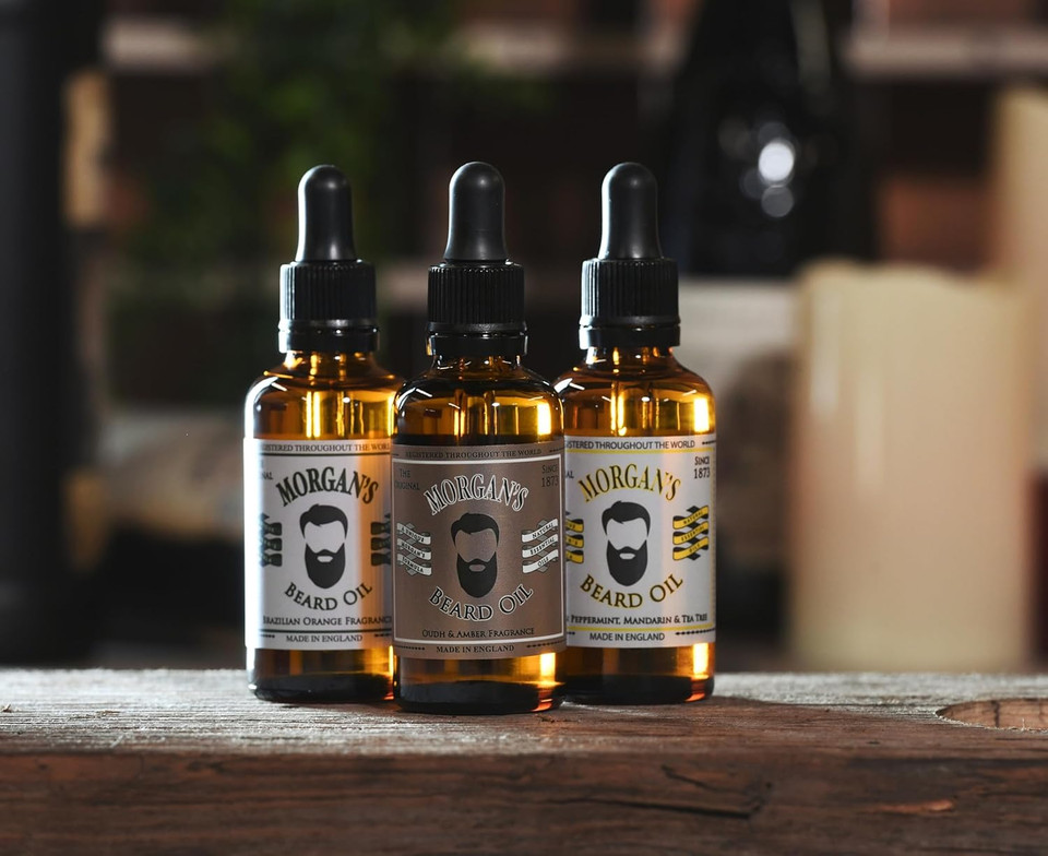 Morgan'S Pomade Beard Oil For Daily Beard Maintenance, Softens Facial Hair And Moisturises The Skin, Fast Absorbing, Brazilian Orange Fragrance 1 Fl Oz