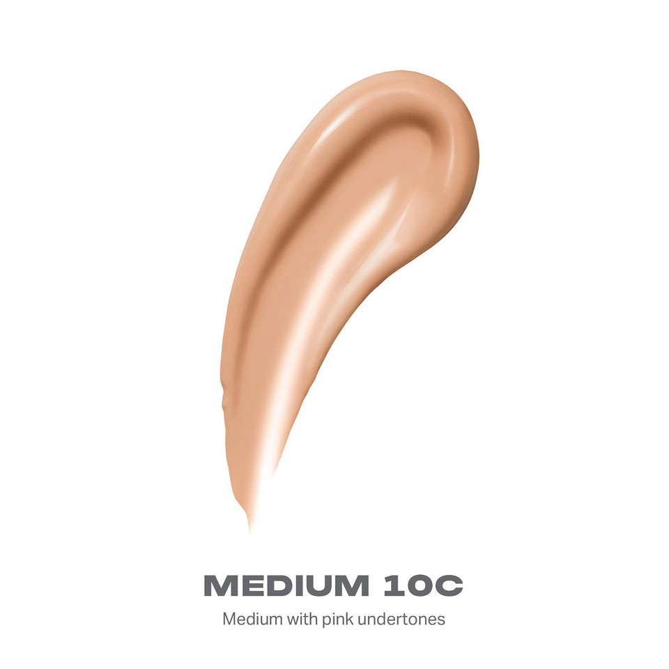 Morphe Lightform Dewy Foundation - Extended Hydration Foundation Makeup With A Lasting, Natural Radiant Finish - Long-Wearing Formula With Buildable, Medium Coverage - Medium 10C (1.01 Fl Oz)