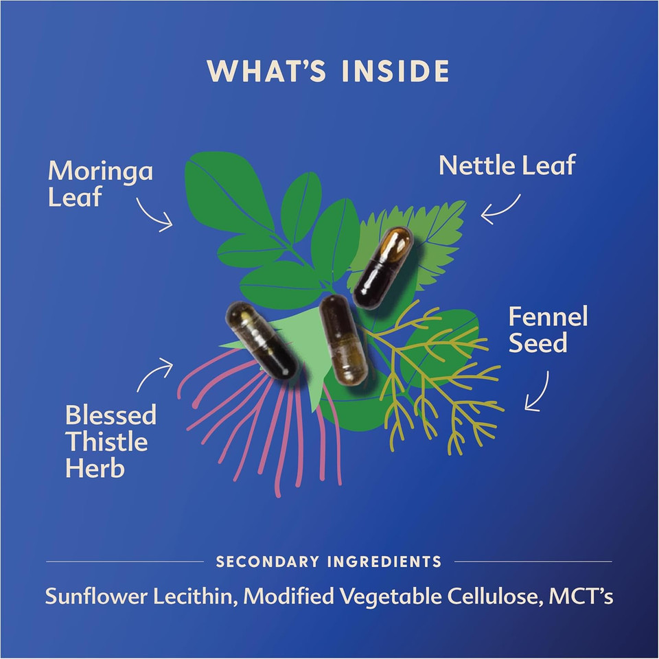 Motherlove More Milk Moringa (120 Capsule Value Size) Moringa-Based Lactation Supplement To Support Breast Milk SupplyNon-Gmo, Organic Herbs, Vegan, Kosher