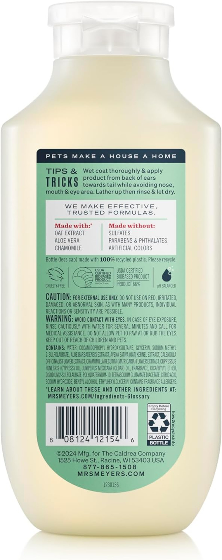 Mrs. Meyer'S Clean Day Dog Deodorizing Spray, White Peach Scent, 8Oz