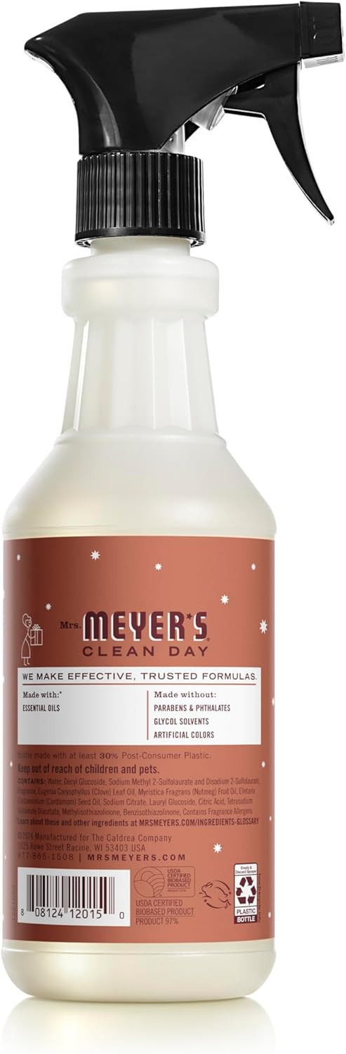 Mrs. Meyer'S Clean Day Multi-Surface Everyday Cleaner, Limited Edition Gingerbread Scent, 16 Ounce Bottle