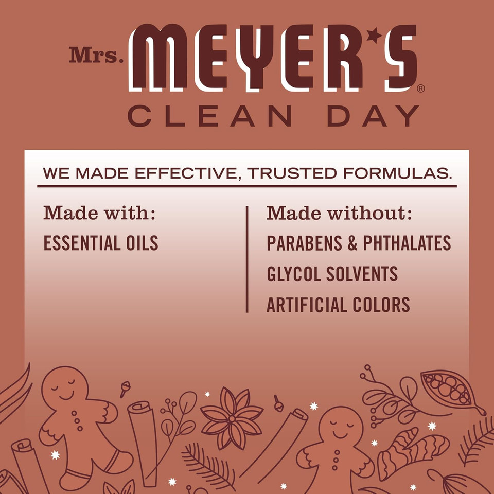Mrs. Meyer'S Clean Day Multi-Surface Everyday Cleaner, Limited Edition Gingerbread Scent, 16 Ounce Bottle