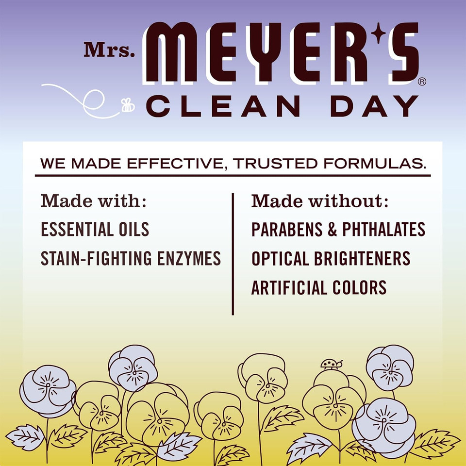 Mrs. Meyer'S Clean Day Ultra Concentrated Laundry Detergent, Compassion Flower Scent, 24.3 Fl Oz