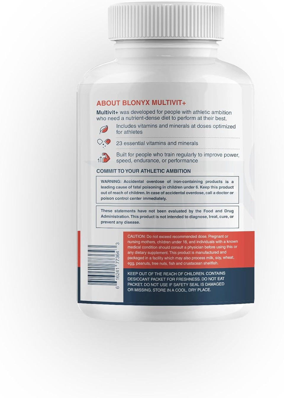 Multivit+ Athlete'S Multivitamin - Whole Food-Sourced Nutrients, Supports Performance & Muscle Health, 90 Day Supply