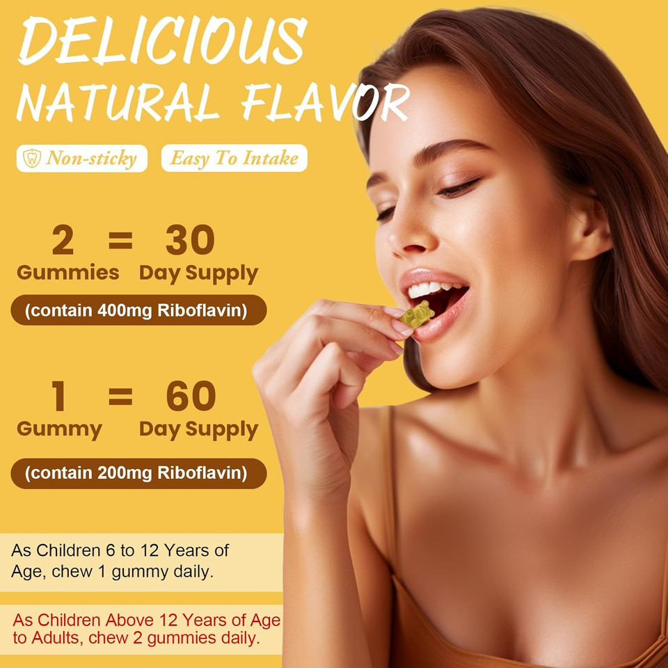 Multivitamin Filled Gummies For Women - Strawberry Flavor & Vitamin B2 Gummies - Natural Flavor