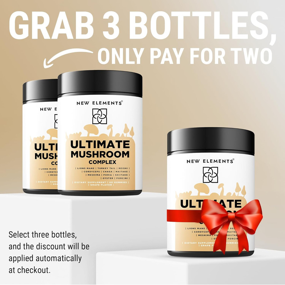 Mushroom Superstars - Mushroom Supplement Gummies | Lion'S Mane | Turkey Tail | Reishi | Cordyceps | Chaga | Maitake | Meshima | Poria | Shitake | Oyster | Porcini | Vegan | Non-Gmo | Gluten-Free