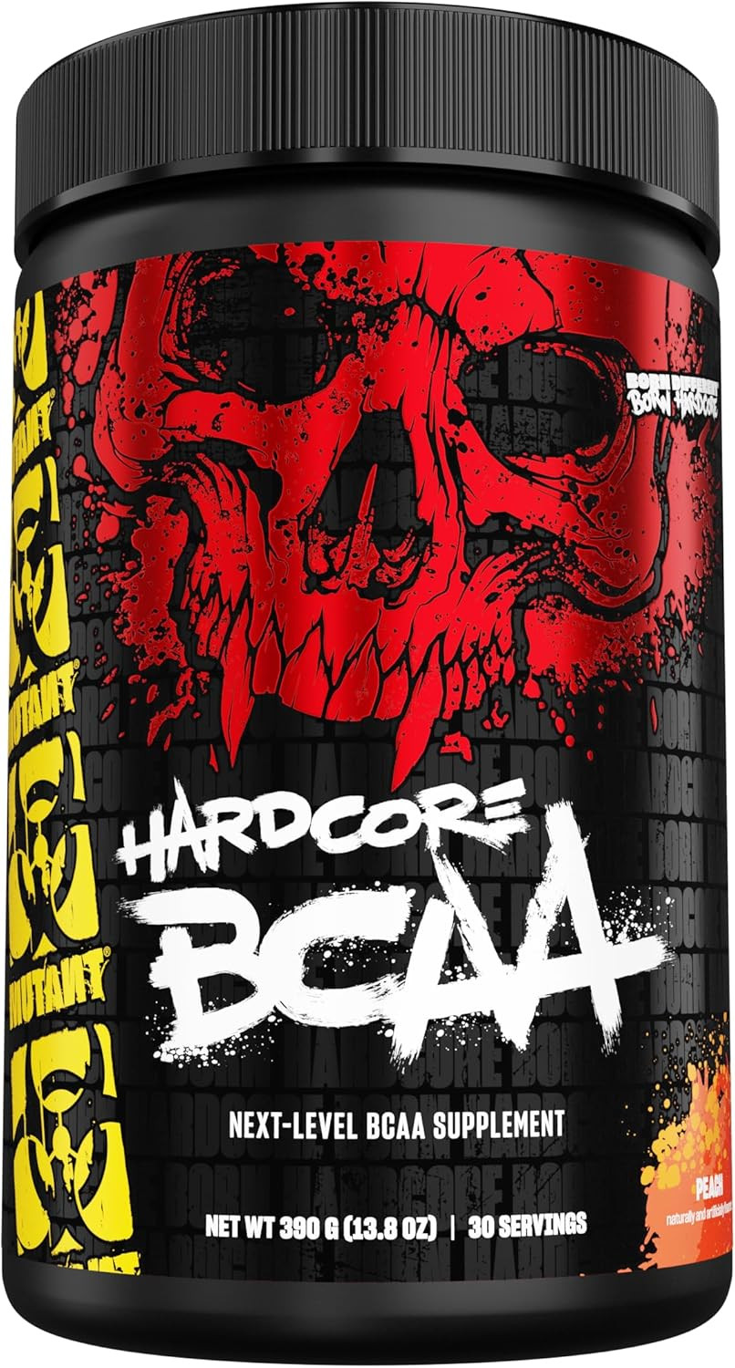 Mutant Hardcore Bcaa - Pre, Intra Or Post Workout  Bcaa Next Level Branched-Chain Amino Acids Supplement  Hydration + Recovery - 30 Serving -Peach