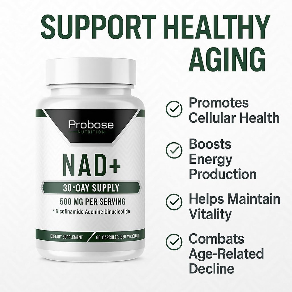 Nad Supplement 500Mg High Potency 30 Day Supply Nad Maximizer Similar To Nicotinamide Riboside Vegan Non Gmo Third Party Tested
