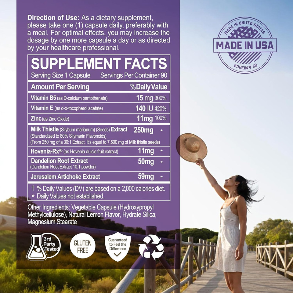 Nanowell® Silymarin Guard Milk Thistle 30:1 Extract, 7500 Mg Strength, 90 Vegan Capsules