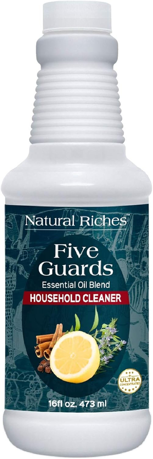 Natural Riches Household Cleaner Concentrate Five Guards From The Tales Of French Stories Of Thieves Essential Oil Blend Household Cleaner - 32 Fl Oz