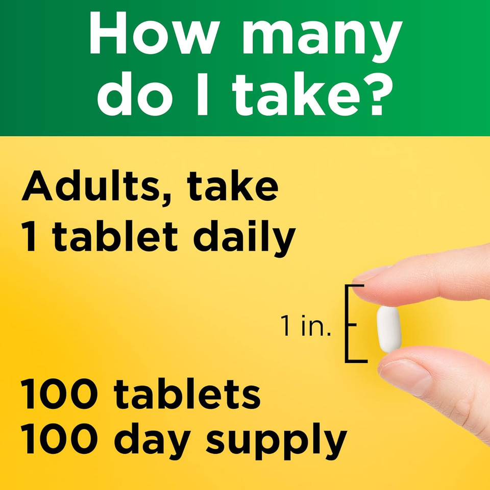 Nature Made Potassium Gluconate 550 Mg, Dietary Supplement For Heart Health Support, 100 Tablets, 100 Day Supply