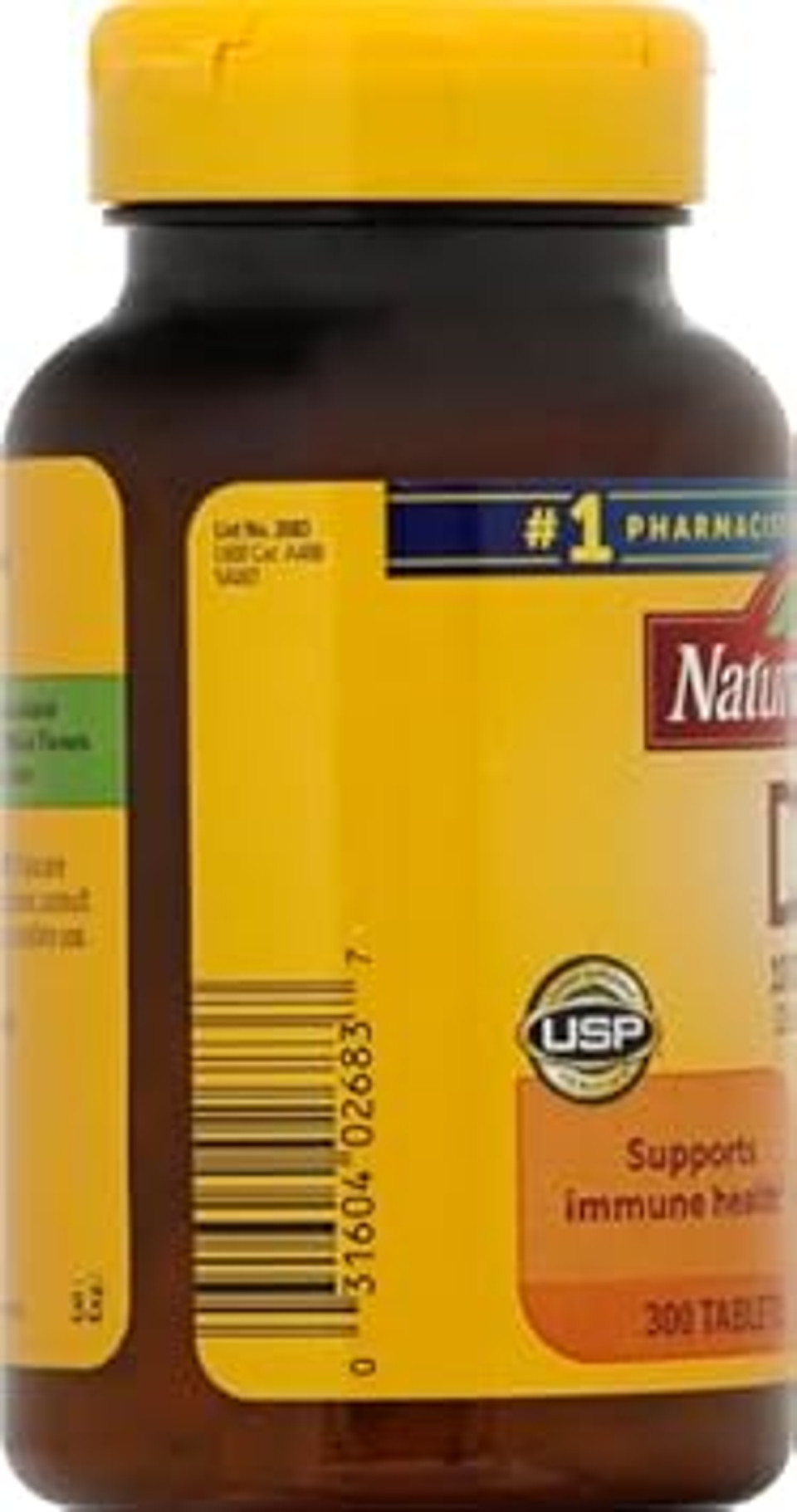 Nature Made Vitamin D3, 100 Tablets, Vitamin D 1000 Iu (25 Mcg) Helps Support Immune Health, Strong Bones And Teeth, & Muscle Function, 125% Of The Daily Value For Vitamin D In One Daily Tablet