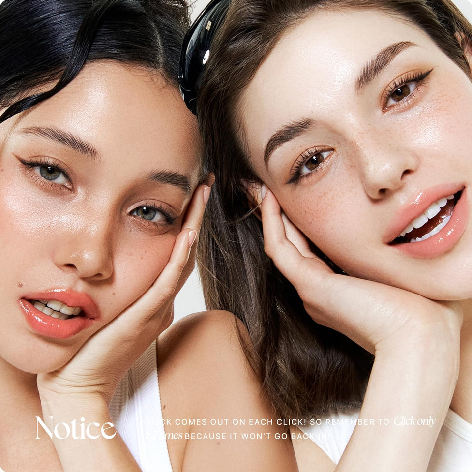 Nature Republic Honey Melting Lip Plumping (11 Pink) Soft Lip Stick Tint & Plump Hydrating Gloss, Moisturizing Balms, Volumizing Formula & Sheer Tint, Glowy Finish, Korean Make Up