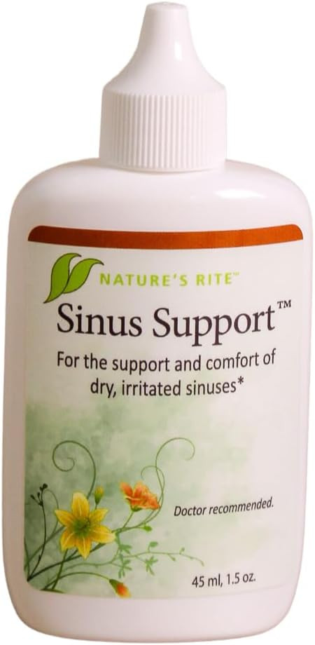 Natures Rite Sinus Support, 1.5 Oz. (45 Ml)  Portable, All-Natural Sinus Spray  All-Season Relief For Allergy & Pollution Irritation  Moisturizes & Soothes Sinus Tissue  Made In Usa