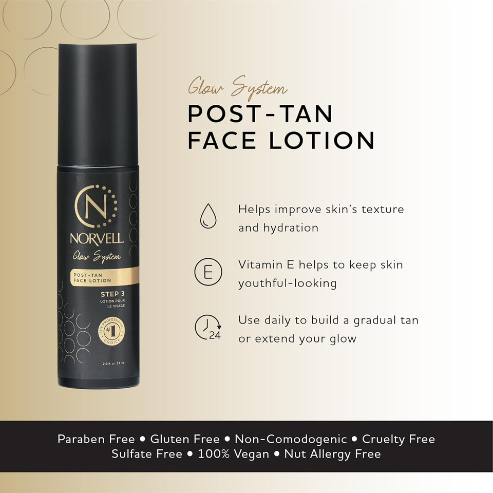 Norvell Glow System Pre-Tan Enhancing Primer, 8.5 Fl Oz  Prep Your Skin With Pre-Tanning Lotion To Extend Your Glow And Intensify Your Spray Tan  For Best Results Use The Glow System