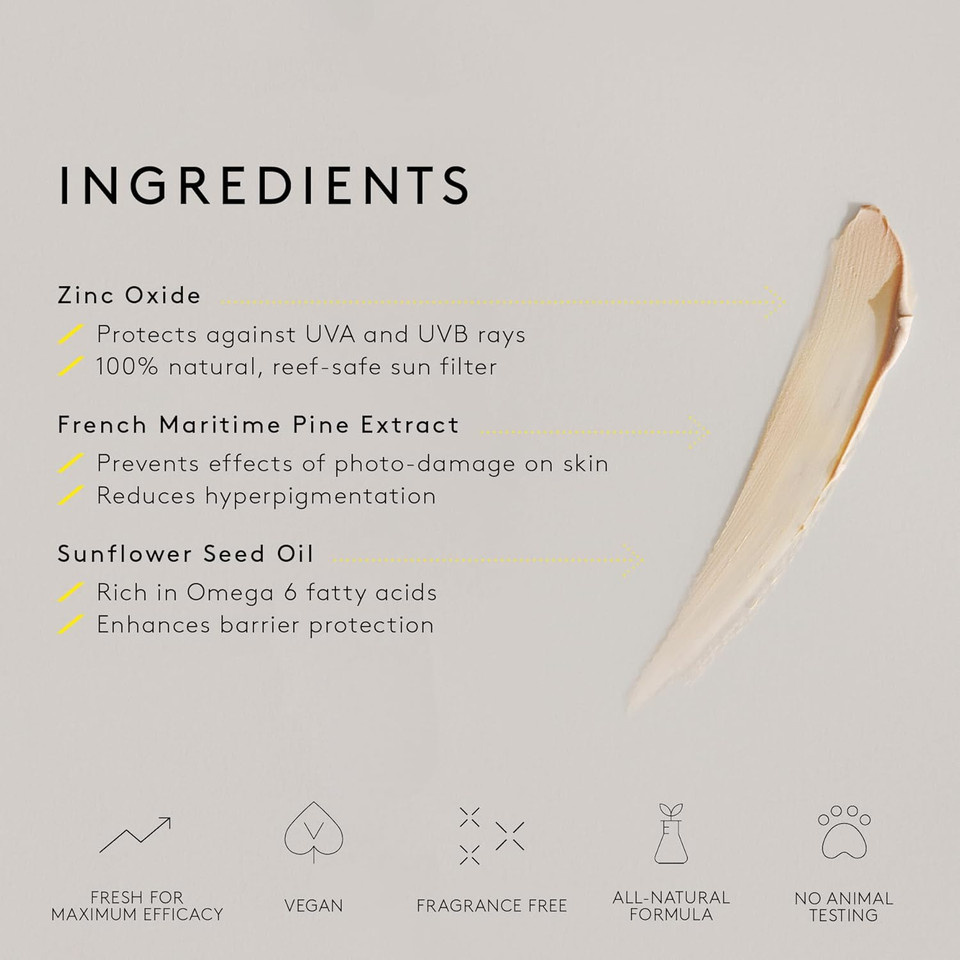 Nuori Mineral Defence Sunscreen| Broad Spectrum Spf 30, Uva/Uvb Protection, All Natural Skincare, 50 Ml / 1.7 Fl Oz