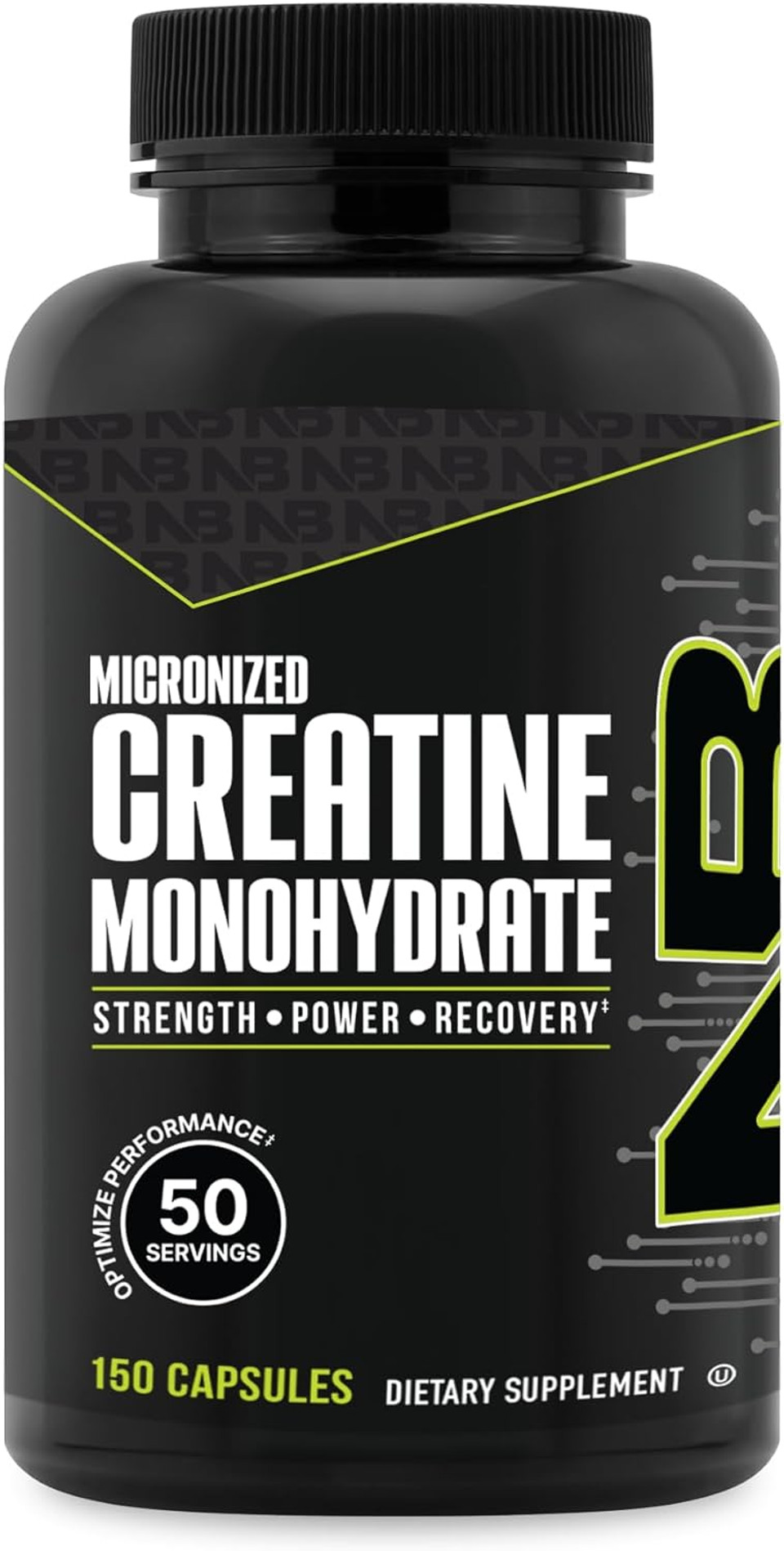 Nutrabio Pure Micronized Creatine Monohydrate Capsules, Creatine Pills, Supports Bulk Muscle Energy, Recovery, And Strength - Keto Friendly, Kosher, Creatine Nutritional Supplement For Men And Women