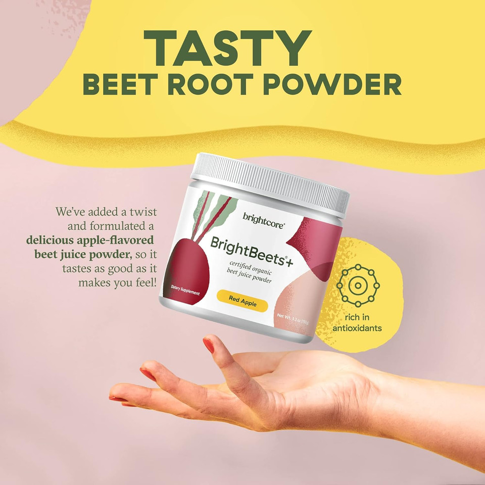 Nutrition - Brightbeets Beet Powder, Red Apple Flavor, 150 Grams, 30 Servings
