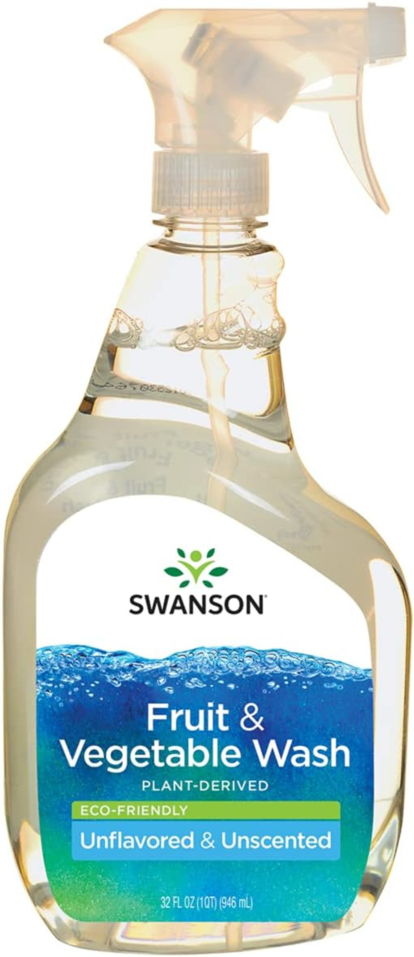 Swanson Eco-Friendly Fruit & Vegetable Wash 32 Fl Ounce (946 Ml) Liquid
