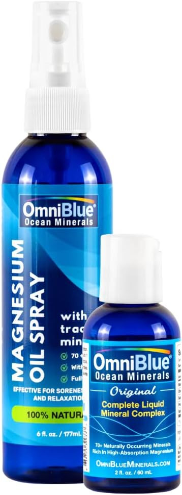 Ocean Minerals 2Oz & Ocean Power Topical Spray 6 Oz