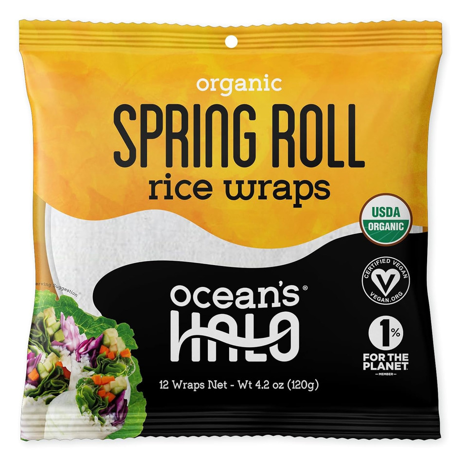 Ocean'S Halo Organic Spring Roll Rice Wraps, 4.2 Oz