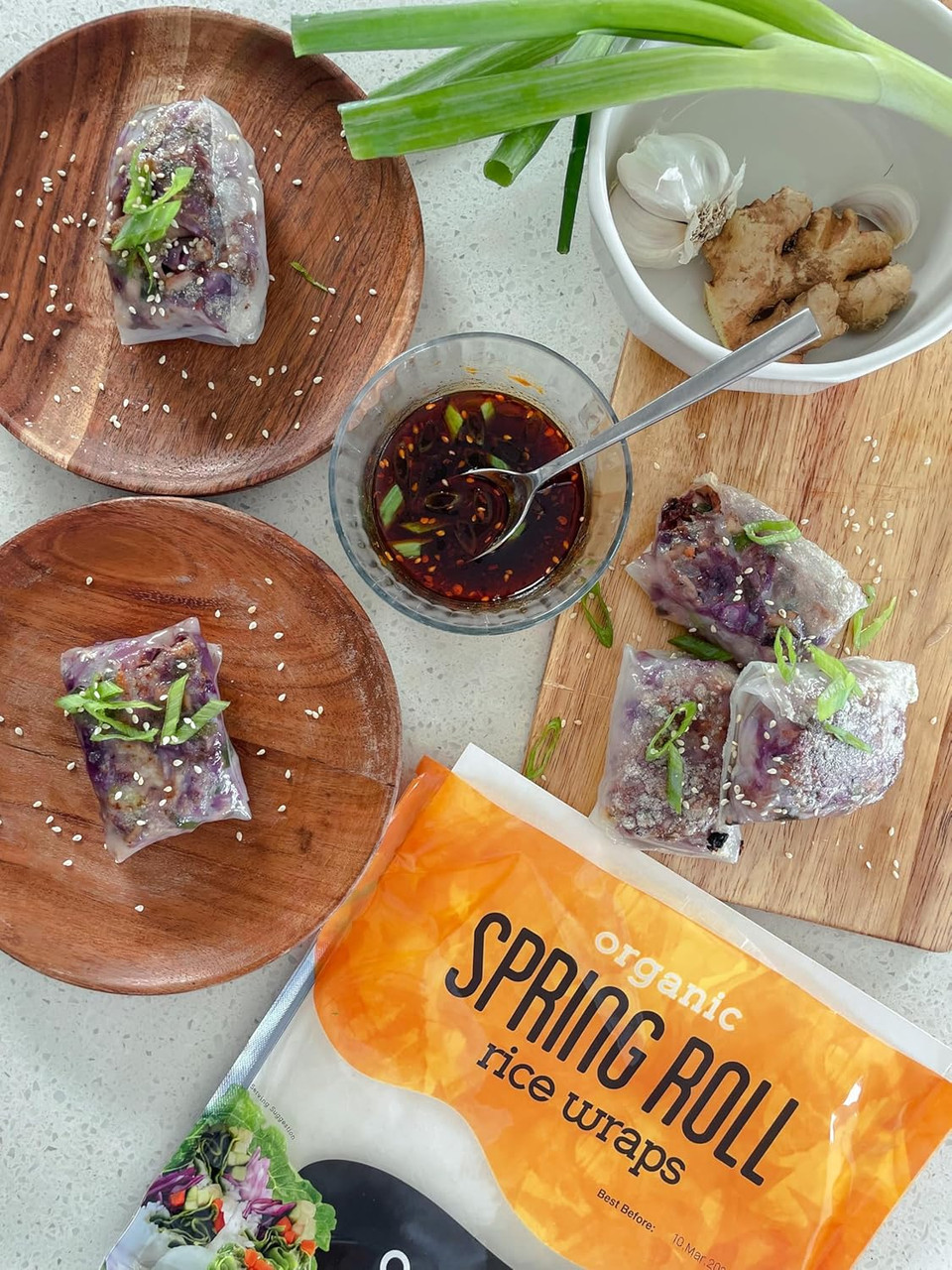 Ocean'S Halo Organic Spring Roll Rice Wraps, 4.2 Oz