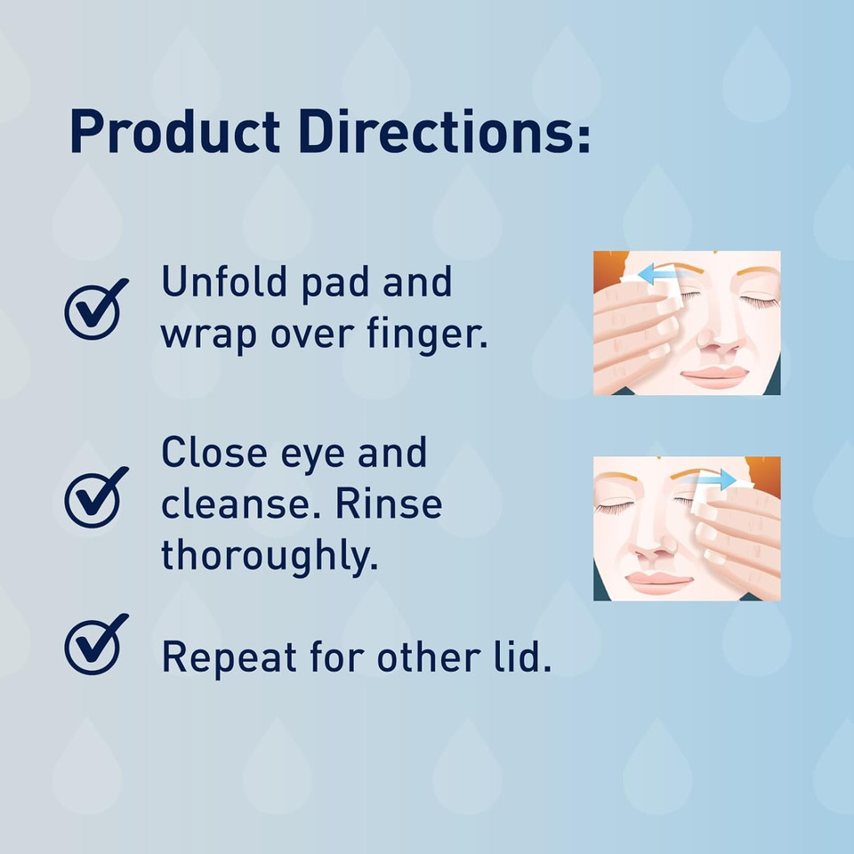 Ocusoft Lid Scrub Original Eyelid Cleanser - Pre-Moistened Eyelid Wipes For Mild To Moderate Conditions - Eyelid Cleanser To Clean, Comfort & Soothe Irritated Eyelids - 30 Count
