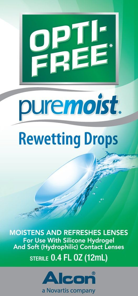 Opti-Free Puremoist Rewetting Drops, 12-Ml