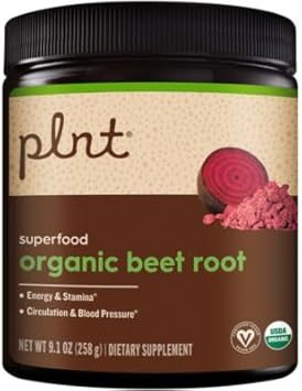 Organic Beet Root Powder A" Superfood - Natural Energy & Healthy Blood Pressure Support (9.1 Oz. / 60 Servings)